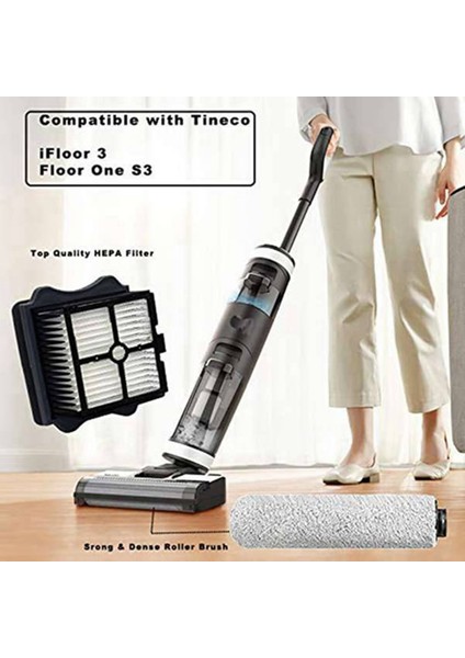 Ifloor 3/ıfloor One S3 Elektrikli Süpürge Için Filtre ve Fırça (Yurt Dışından)