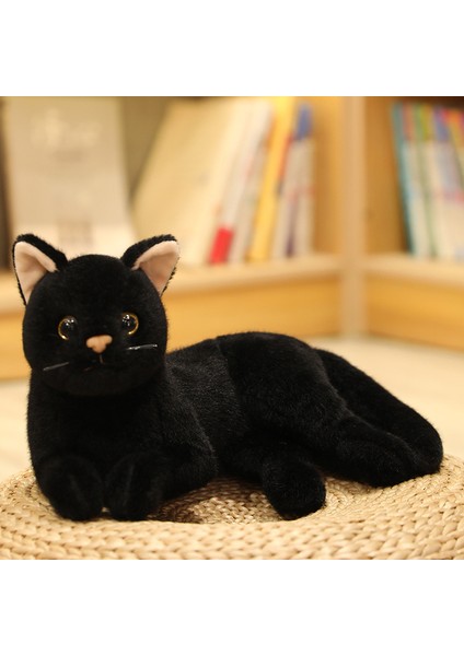 30CM Kedi Bebek Uzanmış Yavru Kedi Bebek (Yurt Dışından)