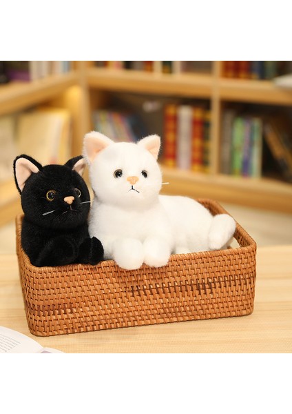 30CM Kedi Bebek Uzanmış Yavru Kedi Bebek (Yurt Dışından)