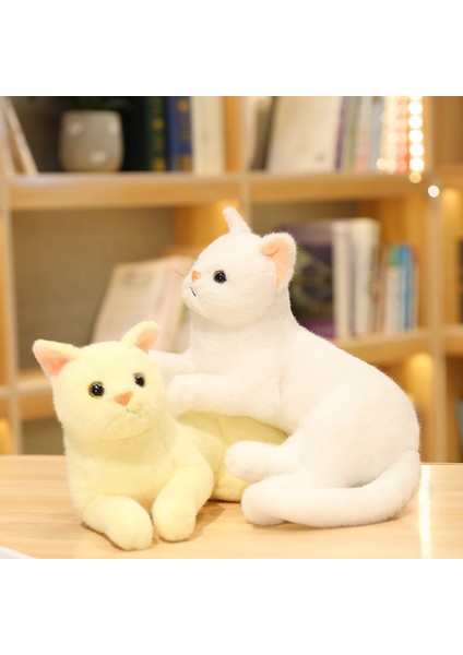 30CM Kedi Bebek Uzanmış Yavru Kedi Bebek (Yurt Dışından)