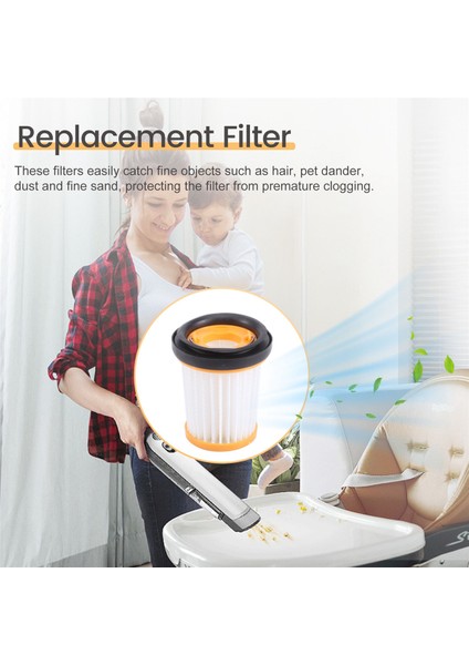 WV200EU WV251EU Akülü Elektrikli Süpürge Için Yedek Filtre (Yurt Dışından)