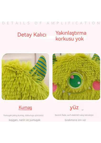 35CM Küçük Canavar Mercan Polar Peluş Oyuncak (Yurt Dışından)