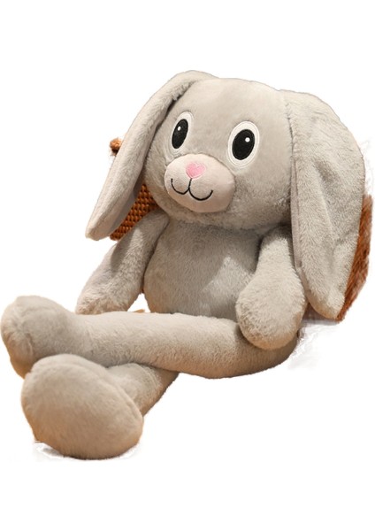 Sarkık Kulaklı Tavşan Peluş Oyuncak Uzun Bacaklar Gerilebilir Tavşan (Yurt Dışından)