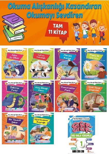 1. Sınıf Okuma Alışkanlığı Kazandıran Okumayı Sevdiren Tam 11 Kitap 7
