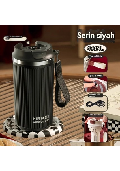 Tam Otomatik Manyetik Şarj Edilebilir Elektrikli Karıştırma Bardağı (Yurt Dışından)