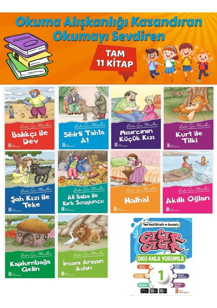 1. Sınıf Okuma Alışkanlığı Kazandıran Okumayı Sevdiren Tam 11 Kitap 2
