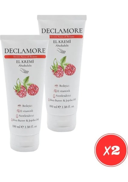 Nemlendirici, Besleyici ve Onarıcı Shea & Jojoba Yağı Özlü Yoğun El ve Tırnak Bakım Kremi 100 ml 2 Set
