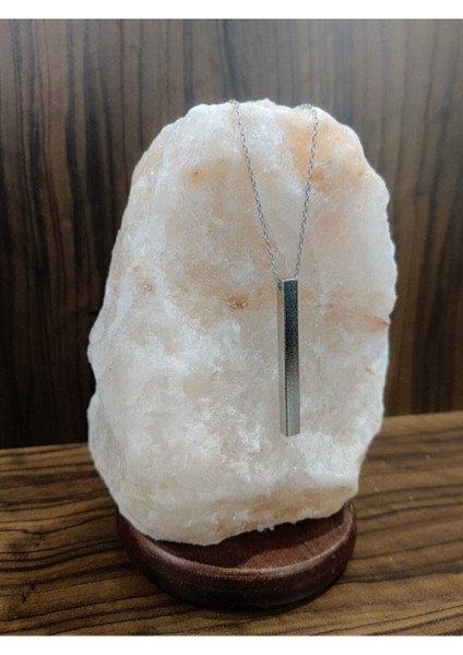 Dikdörtgen Kolye Gümüş Renk