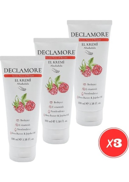 Yıpranmış Eller Için Shea & Jojoba Yağı Özlü Onarıcı Bakım Kremi 100 ml 3 Adet