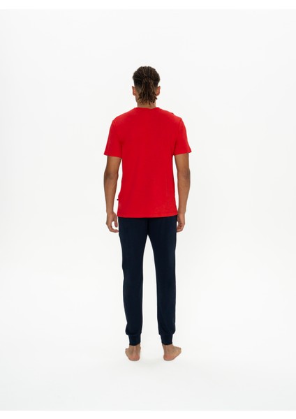 Erkek Kırmızı Pijama Takım modelleri