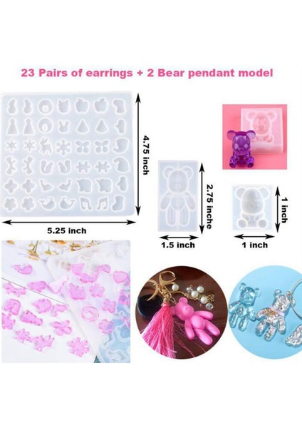 229 Adet Dıy Takı Reçine Döküm Silikon Epoksi Kaşık Seti Zanaat Kolye Takı Kolye Yapımı 48 Payetler (Yurt Dışından) fırsatları