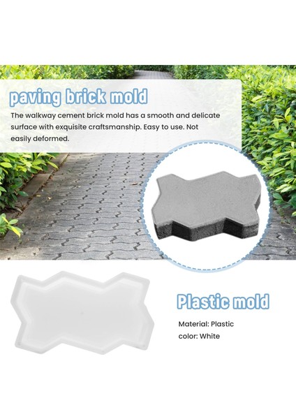 Üç Dalga Şekli Bahçe Yolu Plastik Beton Parke Tuğla Kalıp Diy Geçit Çimento Tuğla Kalıp (Yurt Dışından) indirimleri
