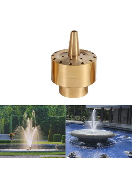 Fıskiye Memesi Başkanları, Pirinç Sütun Çok Yönlü Jet Gölet Çeşmesi Su Püskürtme Yağmurlama Başlığı Bahçe (3/4 Inç) (Yurt Dışından) modelleri