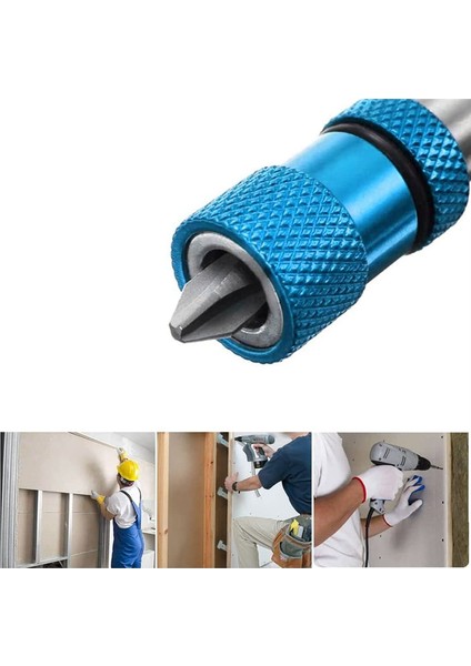 3 Adet 60MM Alçıpan Vida Uçları Ayarlayıcı Manyetik Bit Tutucu 1/4 Inç Hex Sürücü Uçları Ayarlanabilir Derinlik Vida Tutucu (Yurt Dışından) fırsatları