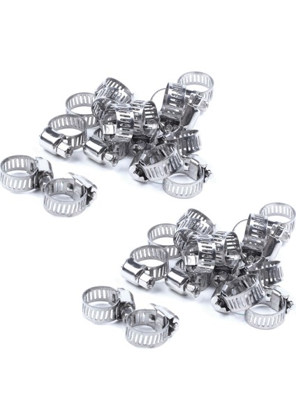 30 Adet Paslanmaz Çelik 8mm Ila 12MM Hortum Boru Kelepçeleri Klips Bağlantı Elemanı (Yurt Dışından)