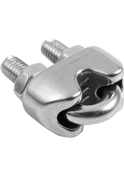 16 Adet Paslanmaz Çelik Kablo Klipsi Eyer Kelepçesi Halatlar Için 0.3 cm 3mm Tel (Yurt Dışından)