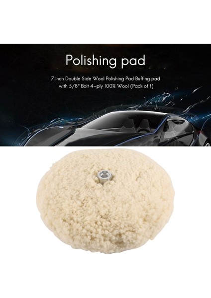Inç Çift Taraflı Yün Parlatma Pedi 5/8 Inç Cıvata Yünlü Parlatma Pedi (1'li Paket) (Yurt Dışından) modelleri