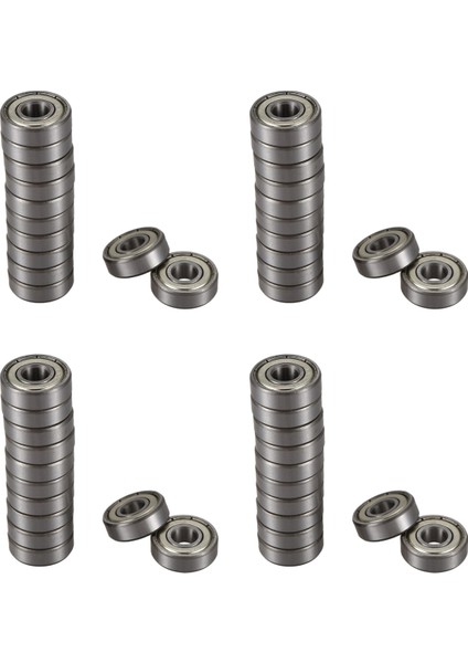 48 Adet 608Z 22MM x 8mm x 7mm Tek Sıralı Sabit Bilyalı Rulman (Yurt Dışından)