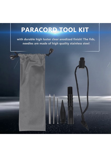 Paracord Veya Deri Çalışma Paracord Seti Paracord Dikiş Iğneleri Için Bağlama Iğneleri/fidleri ile 4 Adet Spike (Yurt Dışından)