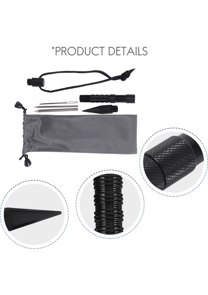 Paracord Veya Deri Çalışma Paracord Seti Paracord Dikiş Iğneleri Için Bağlama Iğneleri/fidleri ile 4 Adet Spike (Yurt Dışından)