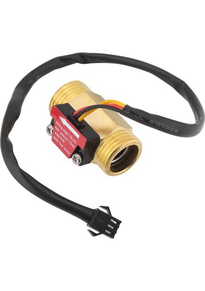 2 Parça -B1 Türbin Su Akış Sensörü G1 / 2 Inç Elektromanyetik Pirinç In-Line Hall Anahtarı Erkek Konu 1-25 L/min (Yurt Dışından)