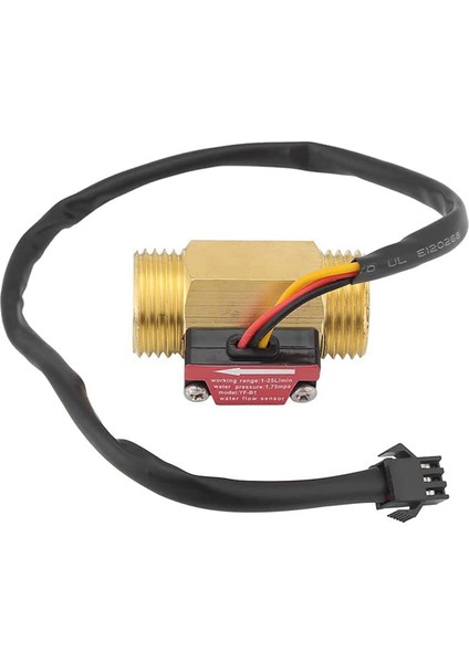 2 Parça -B1 Türbin Su Akış Sensörü G1 / 2 Inç Elektromanyetik Pirinç In-Line Hall Anahtarı Erkek Konu 1-25 L/min (Yurt Dışından)