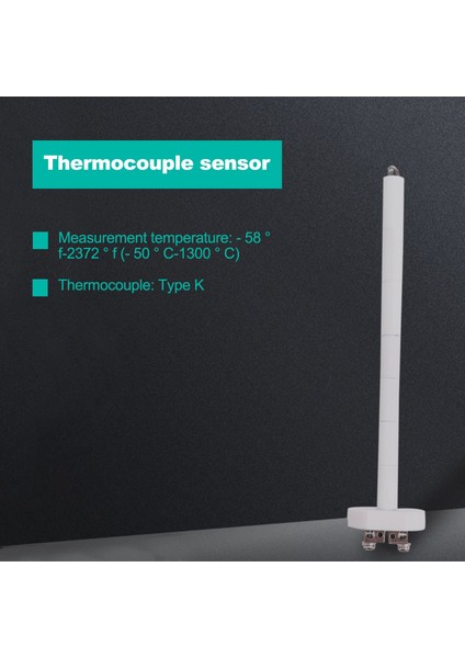 Seramik Fırın Fırını Için Yüksek Sıcaklık K Tipi Termokupl Sensörü 2372 Fahrenheit 1300 Derece -B119 (Yurt Dışından) fiyatları