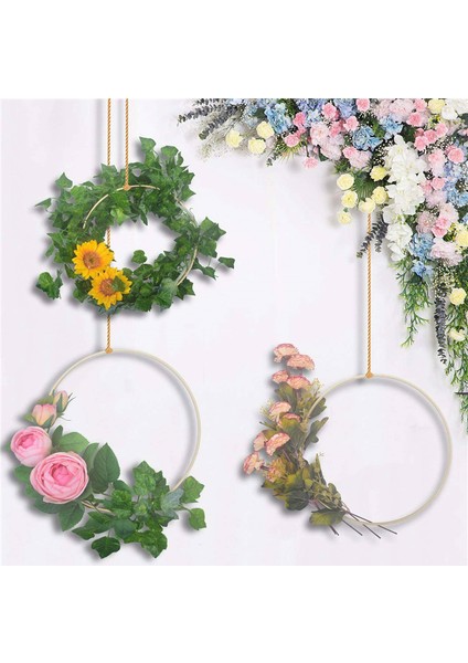 5x Rüya Bambu Yüzükler, Ahşap Daire Yuvarlak Yakalayıcı Dıy Hoop 10 cm (Yurt Dışından)