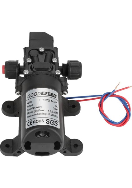 12V Su Pompası, 12 Volt Su Pompası, Dc 12V 6A 70W Elektrikli Su Pompası, Kendinden Emişli Su Pompası-Yüksek Basınç, 12V Pompa (Yurt Dışından)
