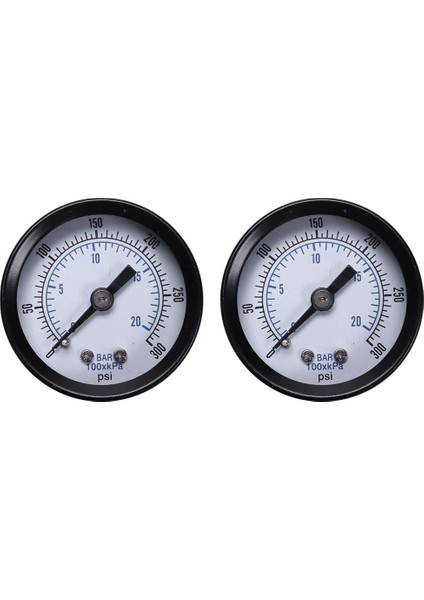 Akaryakıt Hava Yağı Sıvı Su Için 2x -40 1/8 Inç Mini Basınç Göstergesi 0-20BAR / 0-300 Psi (Yurt Dışından)