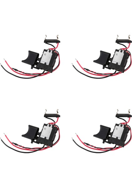 4x 7.2 V - 24 V Lityum Pil Akülü Matkap Anahtarı Küçük Işık ile Hız Kontrolü Tetik Anahtarı (Yurt Dışından)