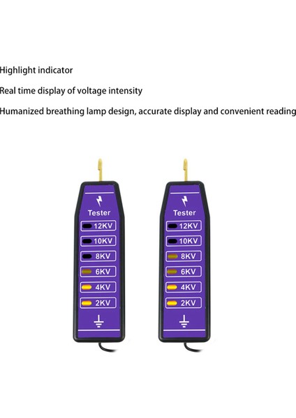 2x 2-12KV Çiftçi Çit Gerilim Test Aracı, Elektrikli Çit Gerilim Test Cihazı Elektrikli Güneş Enerjisi Verici (Yurt Dışından) indirimleri