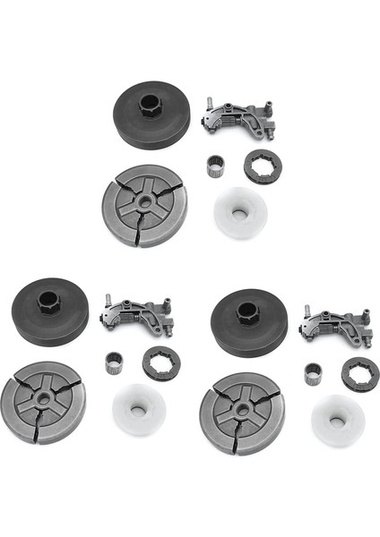 3x Debriyaj Dişli Jant Davul Çin 4500 5200 5800 45CC 52CC 58CC Yağ Pompası Sonsuz Dişli Rulman Kiti Testere (Yurt Dışından)