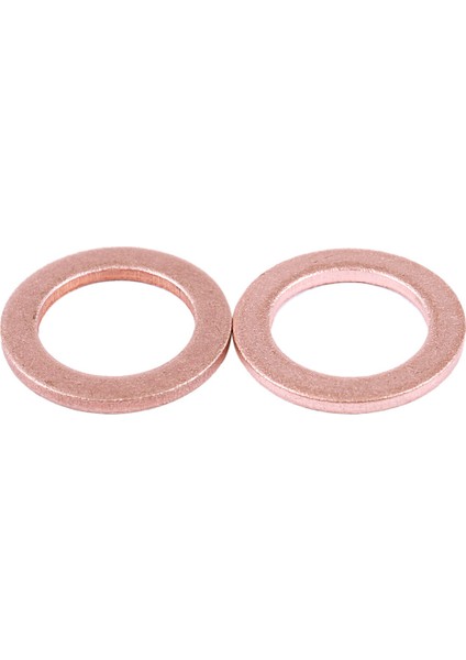 100 Adet 12MM x 18MM x 1.5mm Bakır Düz Yıkama Halkası Sızdırmazlık Parçaları (Yurt Dışından)
