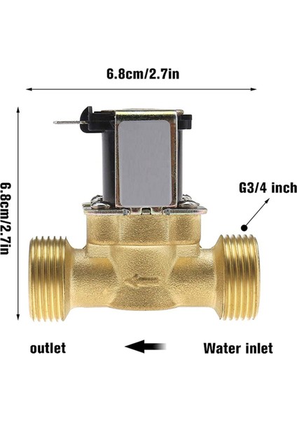 2x Su Vanası Anahtarı G3/4 Inç Pirinç Solenoid Valf AC220V Su Isıtıcı Için (Yurt Dışından) indirimleri