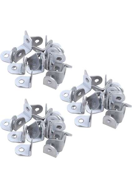60 Adet 20MM x 20MM 90 Derece Raf Desteği Köşe Desteği Köşebent (Yurt Dışından)