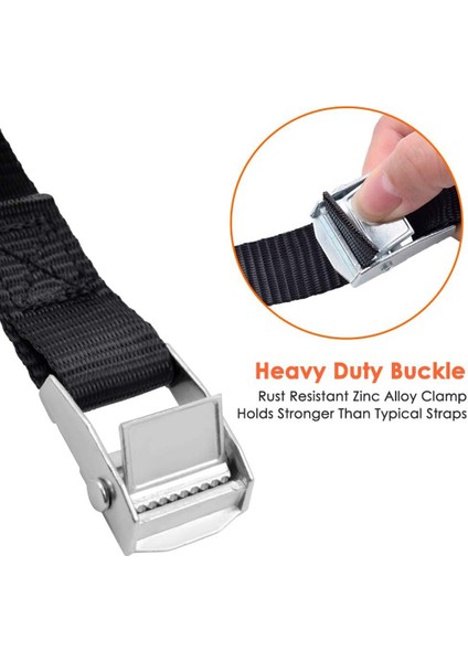 Yük, Ekipman, Bisiklet ve Daha Fazlası Için Çinko Alaşımlı Kam Kilitli Bağlama Askıları Bağlama Askıları (4'lü Paket) (Yurt Dışından) fırsatları