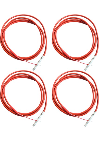 4x 2 Telli PT1000 Sıcaklık Sensörü Termistör Silikon Jel Kaplamalı 1.5 Metre Probu 45MM x 5mm -50-180 Santigrat Rtd'ler (Yurt Dışından)