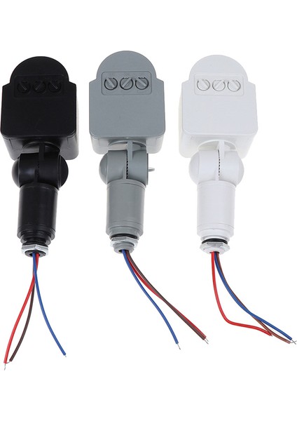 LED Hareket Sensörü 220V Otomatik Kızılötesi Pır Hareket Dedektörü Duvara Montaj Zamanlayıcı Dış Mekan 12V Sensörlü Işık Anahtarı, Beyaz (Yurt Dışından)