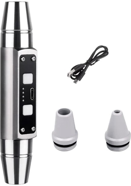 Çift Kafa Yeşim El Feneri 6 USB Doğrudan Şarj Tanımlama Takı Yeşim Floresan Lamba, Gümüş (Yurt Dışından)