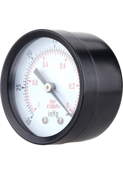 2x Basınç Göstergesi - 0 - -30INHG 0 - -1 Bar Mini Kadran Hava Vakum Basınç Göstergesi Basınç Göstergesi Basınç Göstergesi Siyah (Yurt Dışından)