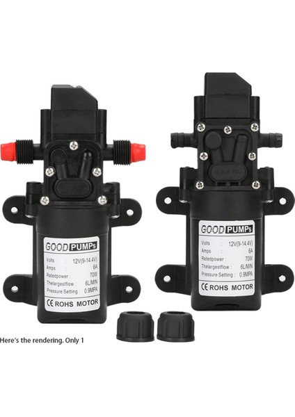 1 Adet Otomatik Akış Anahtarı 6l/min DC12V 70W 130PSI Otomatik Diyaframlı Su Pompası Kendinden Emişli Pompalar, Düz (Yurt Dışından) indirimleri