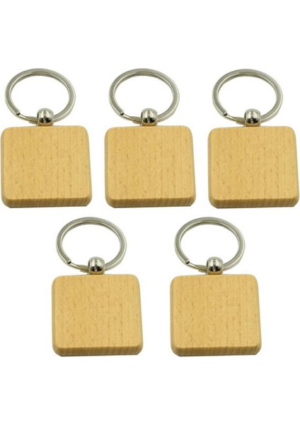 100 Adet Dıy Boş Ahşap Anahtarlık Kare Oyma Anahtarlık Ahşap Anahtarlık Yaklaşık 40X40 mm (Yurt Dışından) fiyatları