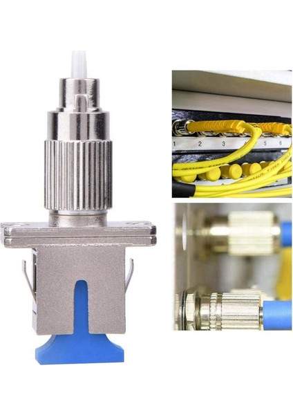 2x Fc-Sc Tek Modlu Bağlayıcı Hibrit Dönüştürücü Fiber Optik Adaptör, Fc Erkek - Sc Kadın Için (Yurt Dışından)