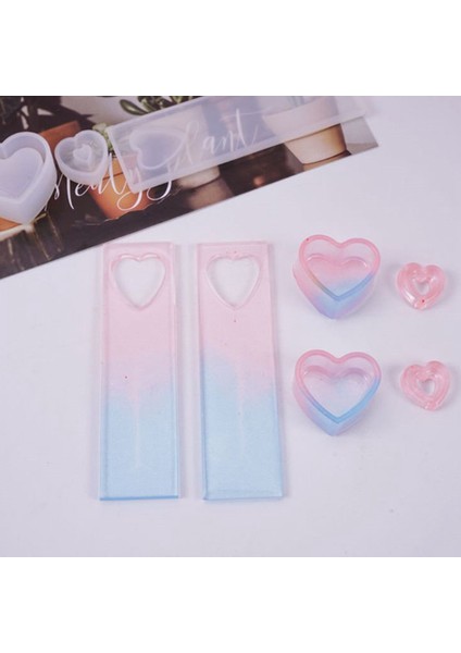 3 Adet Kristal Epoksi Reçine Kalp Şeklinde Kutu Içi Boş Kolye Kitap Ayracı Silikon Kalıp El Yapımı Dıy El Sanatları Yapma Araçları (Yurt Dışından) fiyatları