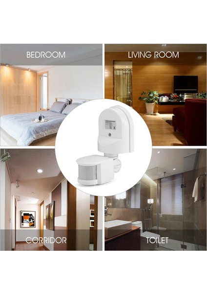 10X Kızılötesi Hareket Sensörü AC110V-240V Pır Vücut Hareket Sensörleri Için Ayarlanabilir Sensör Anahtarı (Beyaz) (Yurt Dışından) fırsatları