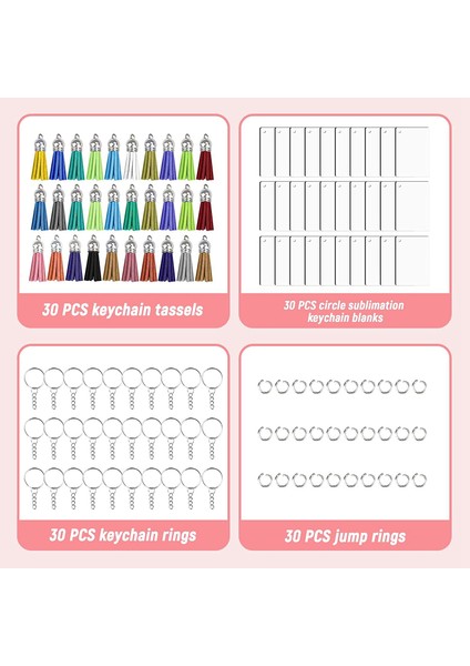 30 Takım Akrilik Anahtarlık Boşlukları Akrilik Anahtarlık Daireler Boşluklar Temizle Yuvarlak Diskler Süsler Delikli (Yurt Dışından) indirimleri