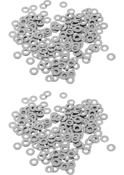 M2 Paslanmaz Çelik Düz Pullar Paspayı Bağlantı Elemanı DIN125 400 Adet (Yurt Dışından)