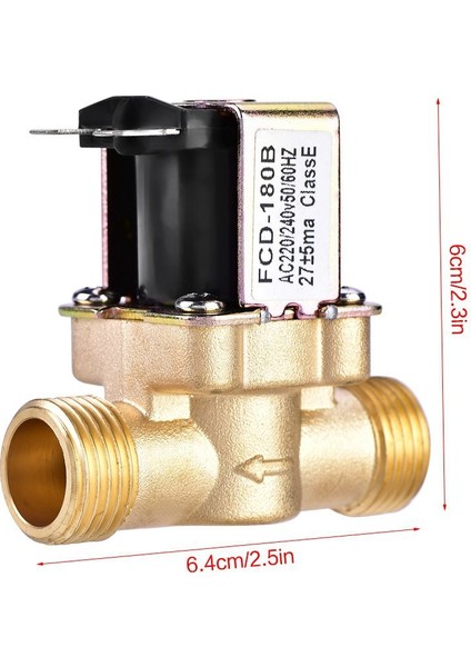 2x 1/2 Inç Ac 220 V Normalde Kapalı Pirinç Elektrik Solenoid Manyetik Vana Su Kontrolü Için Kimyasal Sıvı Pompaları (Yurt Dışından) indirimleri