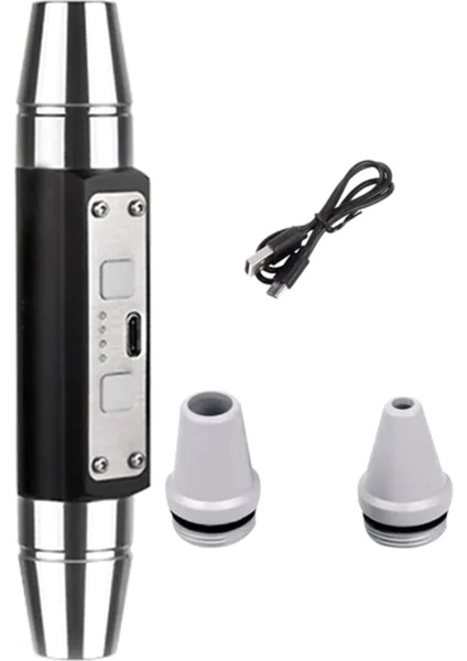 Çift Kafa Yeşim El Feneri 6 USB Doğrudan Şarj Tanımlama Takı Yeşim Floresan Lamba, Siyah (Yurt Dışından)